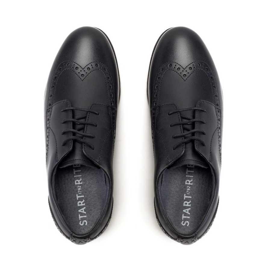 STA BROGUE Black leather